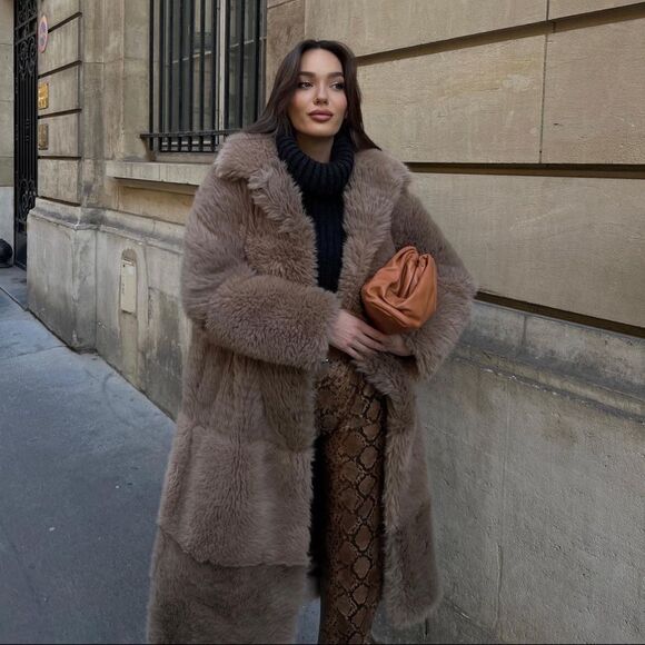 Mango Iconic Faux Fur Coat New - Picture 4 of 11